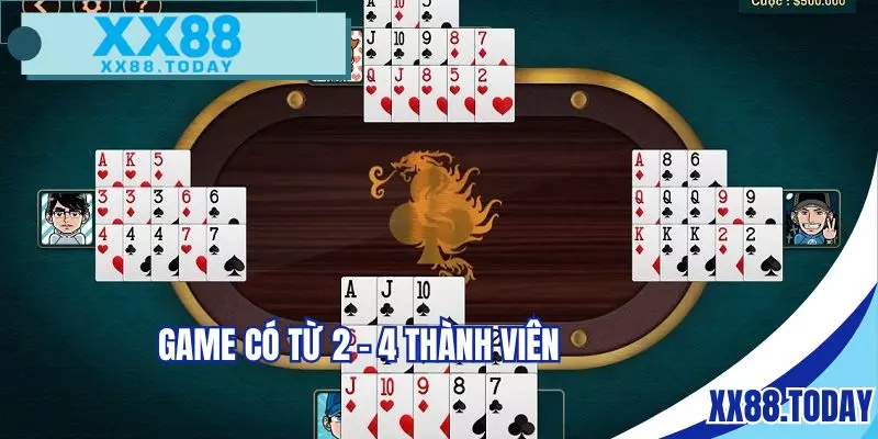 Mậu binh có từ 2 - 4 thành viên tham gia